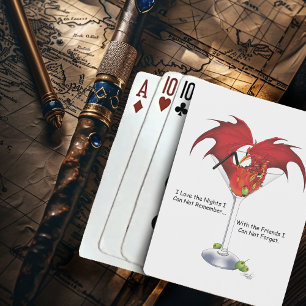 Jeu De Cartes Martini Imaginaire Red Dragon