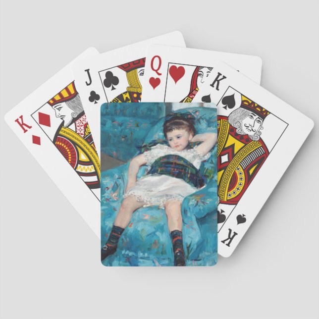 Jeu De Cartes Mary Cassatt - Petite fille dans un fauteuil bleu (dos)