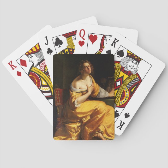 Jeu De Cartes Mary Magdalene (par Artemisia Gentileschi) (dos)