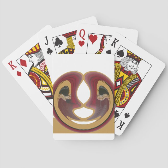 Jeu De Cartes Masai Tribal Whirt Art Imprimer (dos)