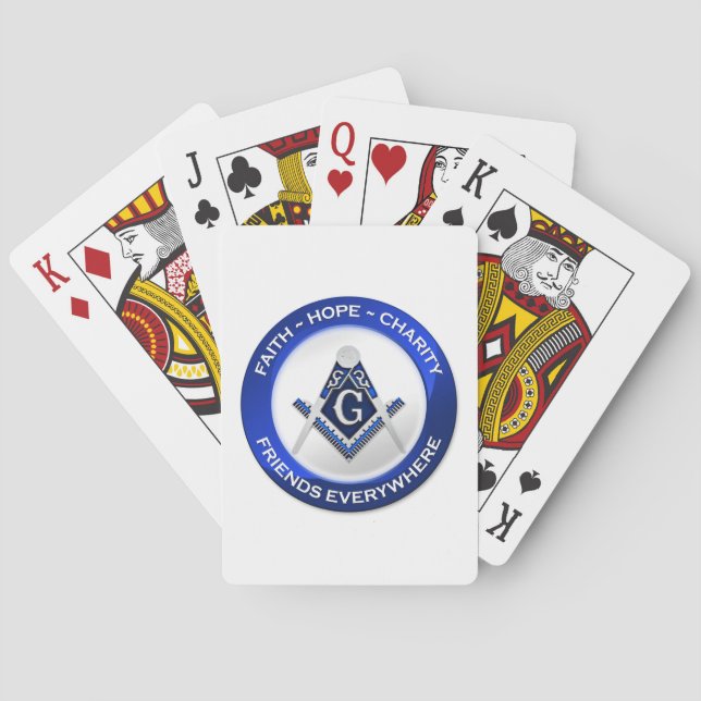Jeu De Cartes Masonic Playing Cards (dos)