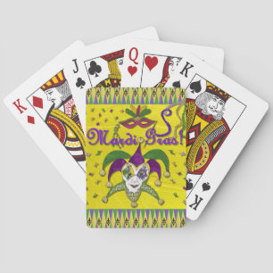 Jeu De Cartes Masque de bouffon Mardi Gras Arlequin