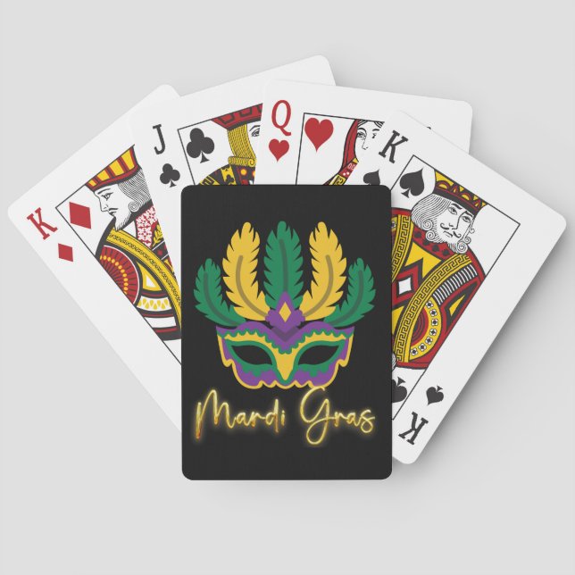 Jeu De Cartes Masque de Mardi gras (dos)