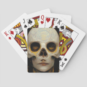 Jeu De Cartes Masque de mort Imaginaire Sci-Fi Art