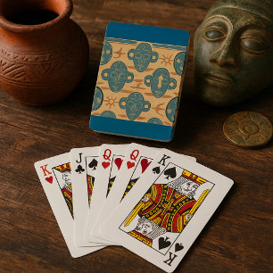 Jeu De Cartes Masque tribal motif ethnique de visage africain