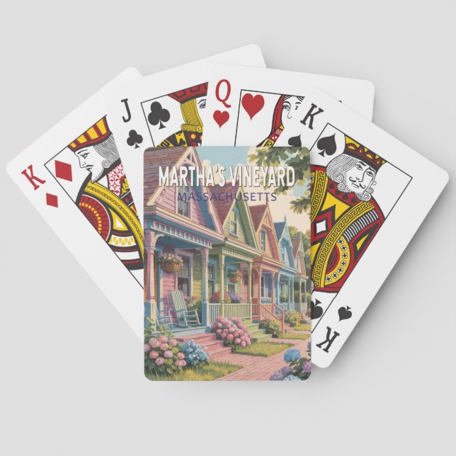 Jeu De Cartes Massachusetts de Martha's Vineyard Illustration Re (dos)