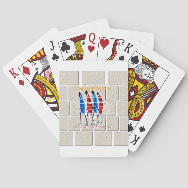 Jeu De Cartes Massai Morans art chrétien Imprimer (dos)