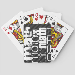 Jeu De Cartes Maths ; Gris noir et gris foncé