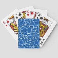 Matrice florale abstraite (bleu royal) Beaux-arts