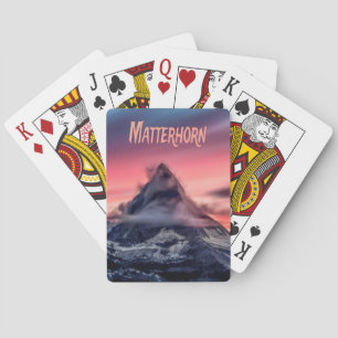 Jeu De Cartes Matterhorn Mountain Europe Alpes Suisse Italie