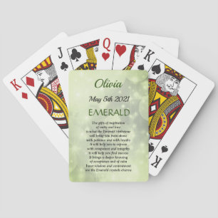 Jeu De Cartes May Birthstone Emerald design