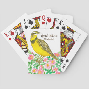 Jeu De Cartes Meadowlark Rose sauvage Dakota du Nord