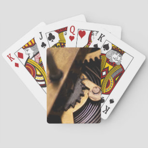 Jeu De Cartes Mécanique de Montre Abstrait
