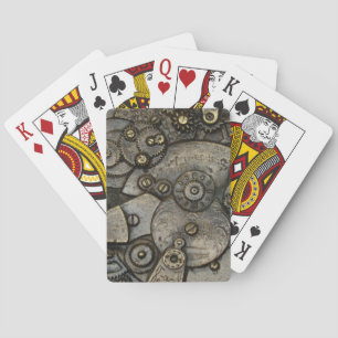 Jeu De Cartes Mécanisme d'engrenage de surveillance vintage Joue