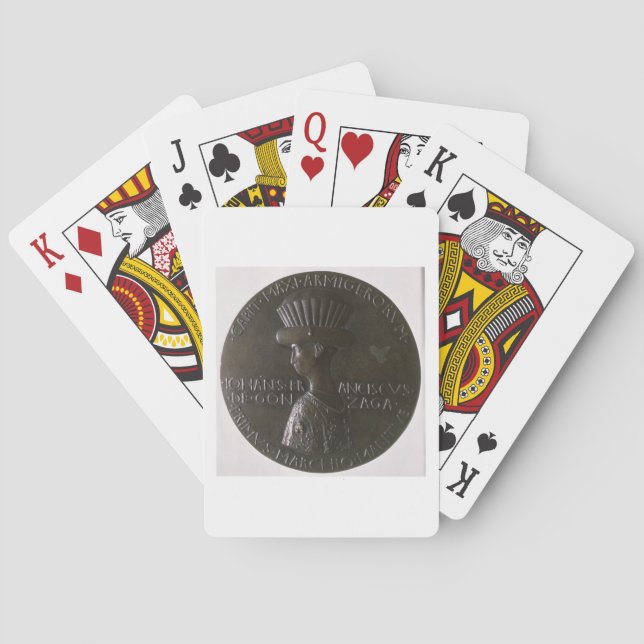 Jeu De Cartes Médaille de portrait dépeignant Gianfrancesco (dos)