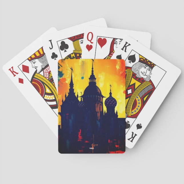 Jeu De Cartes Medieval castle art deck (dos)