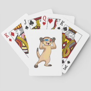 Jeu De Cartes Meerkat avec lunettes