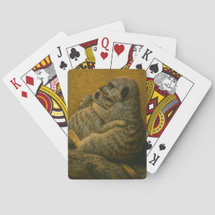 Jeu De Cartes Meerkat Embrace - Imprimerie d'art faunique