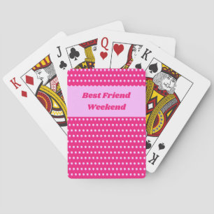 Jeu De Cartes Meilleur Ami Week-end Pink Polka Dot Girp Voyage