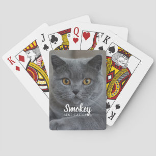Jeu De Cartes "Meilleur chat jamais" Photo personnalisée pour an
