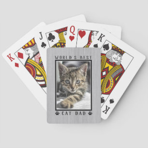 Jeu De Cartes Meilleur Chat Papa Empreintes de pattes photo Rust