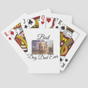 Jeu De Cartes Meilleur chien papa jamais ajouter nom de l'animal