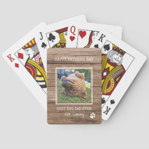 Jeu De Cartes Meilleur Chien Papa Jamais Photo Bonne Fête des pè