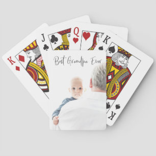 Jeu De Cartes Meilleur Grand-Père Jamais Photo Personnalisée Scr