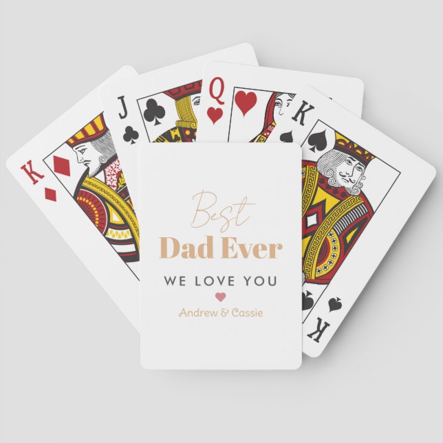 Jeu De Cartes Meilleur papa (dos)