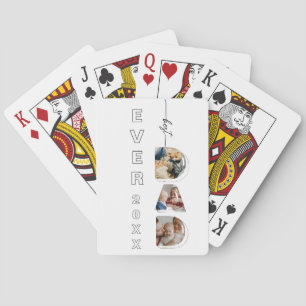 Jeu De Cartes Meilleur PAPA jamais Lettres Papa 3 Photos Montage