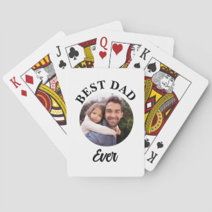 Jeu De Cartes Meilleur papa jamais Modèle photo personnalisé