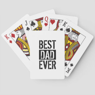 Jeu De Cartes Meilleur papa jamais simple cadeau de Fête des pèr