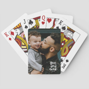Jeu De Cartes Meilleur Papa Personnalisé Photo Cadeau Fête des P