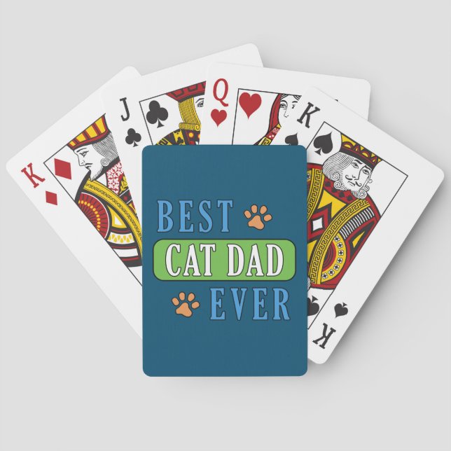 Jeu De Cartes Meilleur père de chat jamais (dos)