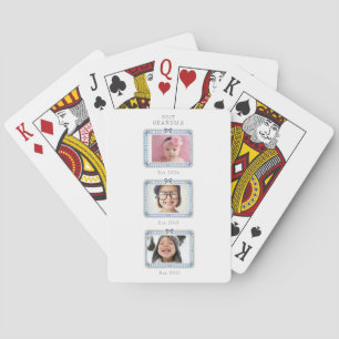Jeu De Cartes Meilleure Grand-mère Est Date Personnalisée 3 Phot
