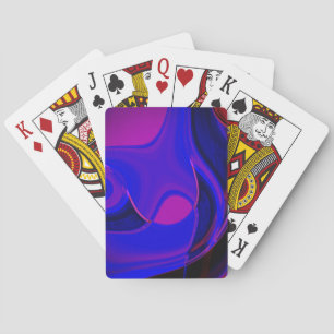 Jeu De Cartes Mélange de violet et de bleu clair avec plongée fo