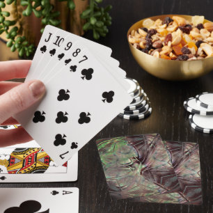 Jeu De Cartes Mélange soyeux avec taches numériques vieilles et 