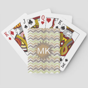 Jeu De Cartes Melon Brandy Scribble ZigZag Motif