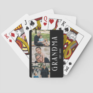 Jeu De Cartes Mémé a établi gras moderne noir 3 Photo