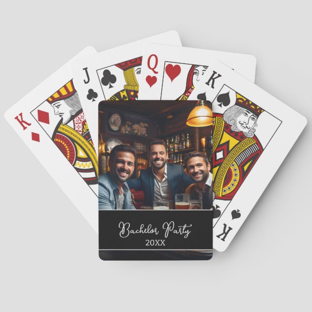 Jeu De Cartes Mémoire de fête de célibataire personnalisée (dos)