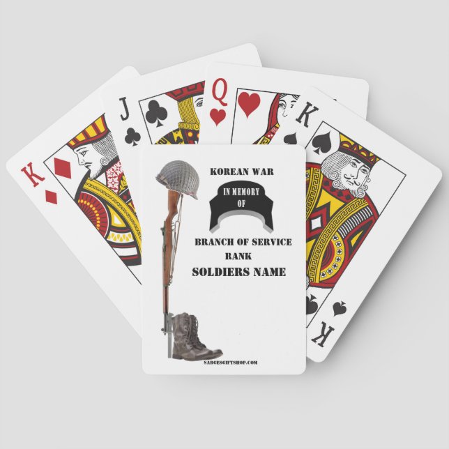 JEU DE CARTES MÉMOIRE DE LA GUERRE CORÉENNE (dos)