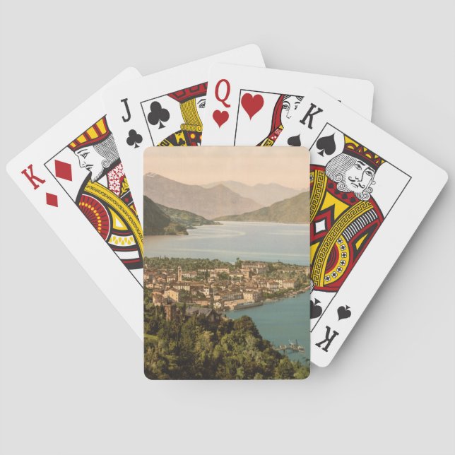 Jeu De Cartes Menaggio III, lac Como, Lombardie, Italie (dos)