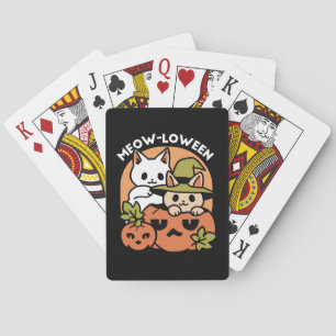 Jeu De Cartes Meow-Loween - Festive Halloween Conception de chat
