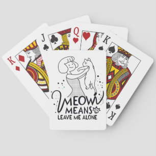 Jeu De Cartes Meow Meow Meow Meow Meow Me Laisse Seul - Chat Amu