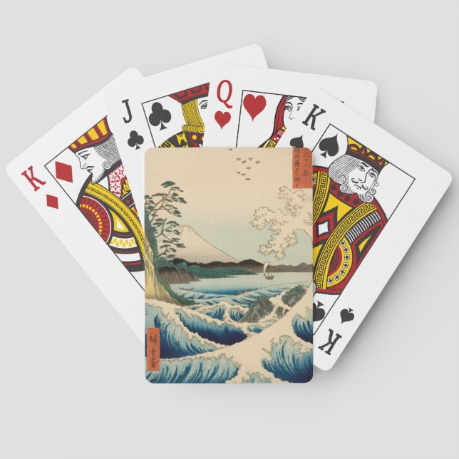 Jeu De Cartes Mer japonaise de Satta Hiroshige Art (dos)