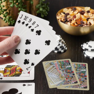 Jeu De Cartes Mercado Central de Valencia Peinture d'Alfred Fox