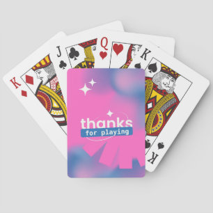 Jeu De Cartes Merci d'avoir joué, rêve bleu rose