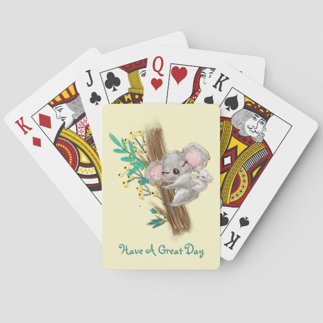 Jeu De Cartes Mère Et Bébé Koalas Classic Jouer Des Cartes (dos)