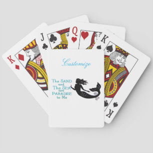 Jeu De Cartes Mermaid de plage de sable et de mer Thunder_Cove