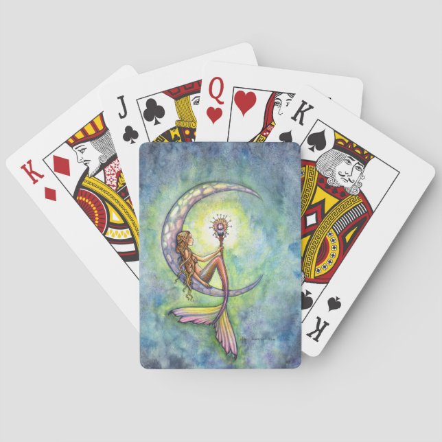 Jeu De Cartes Mermaid Imaginaire Fairy Art par Molly Harrison (dos)